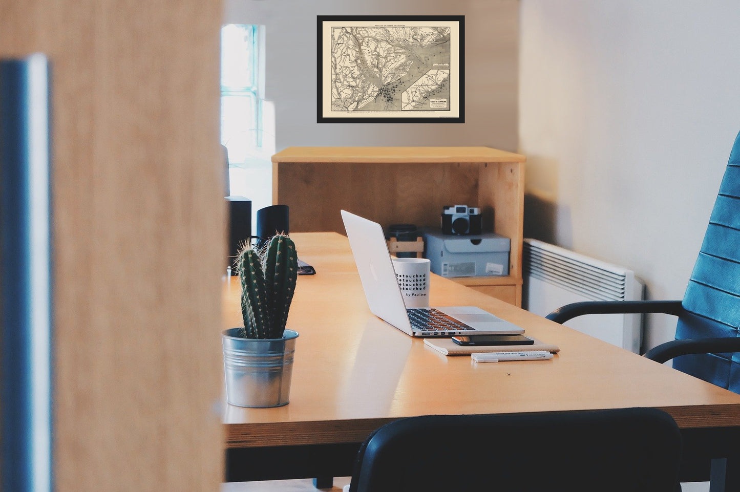 Historical Civil War Map - South Carolina - Colton 1860 - Vintage Wall Art