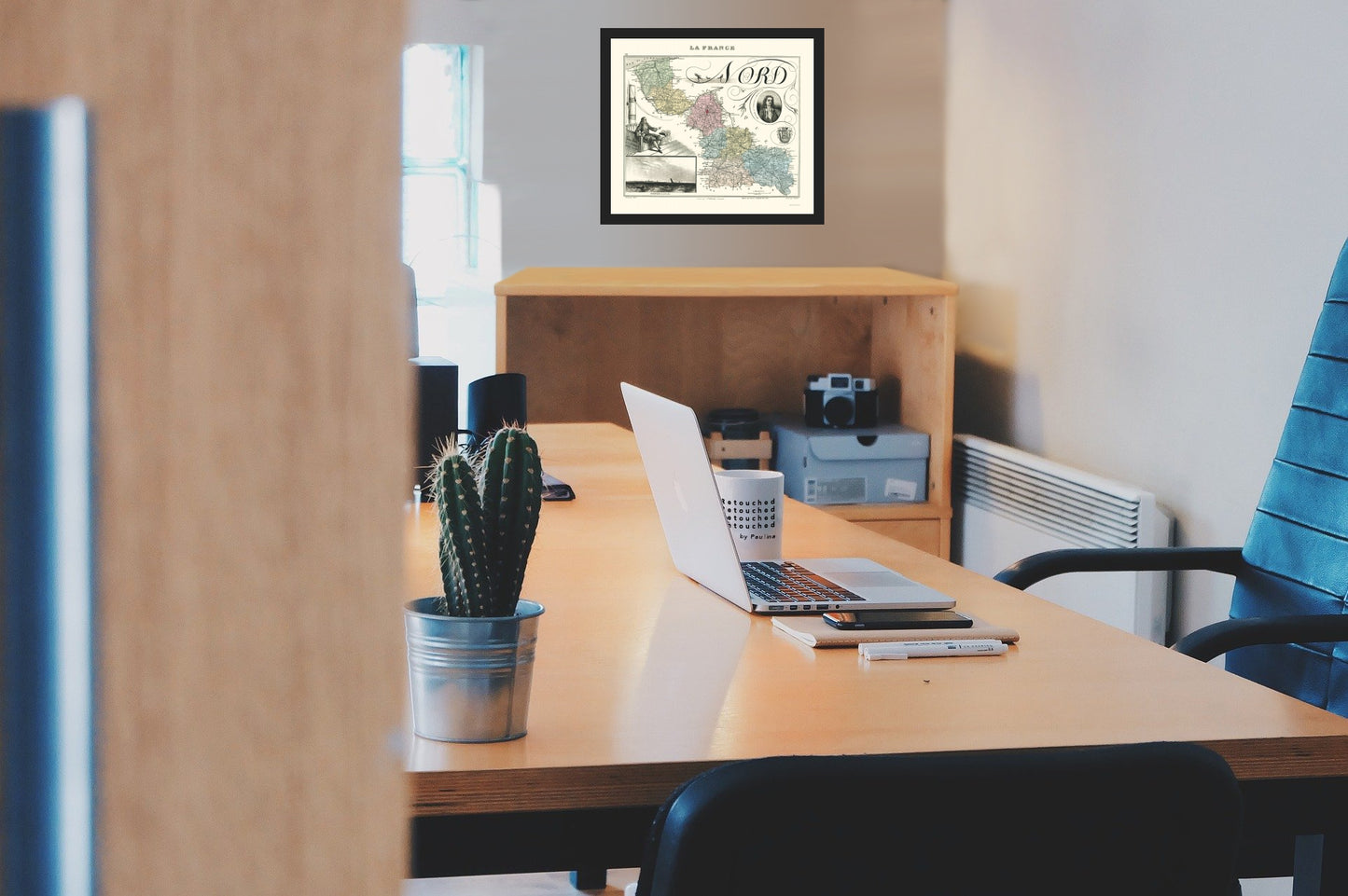 Historic Map - Nord Department France - Migeon 1869 - Vintage Wall Art