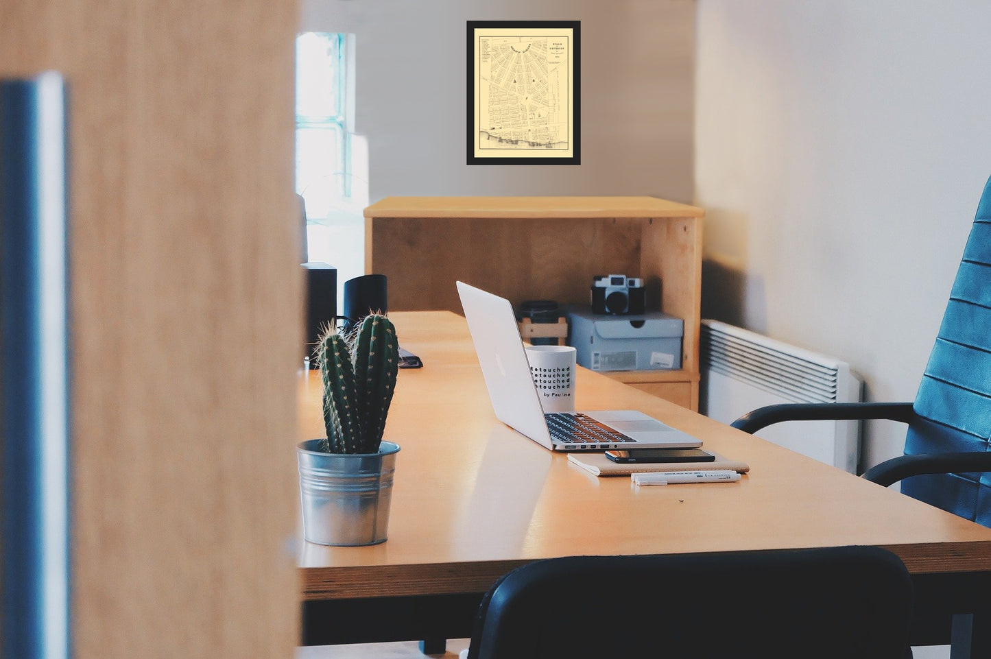 Historic City Map - Detroit Michigan Plan - Mullet 1830 - Vintage Wall Art