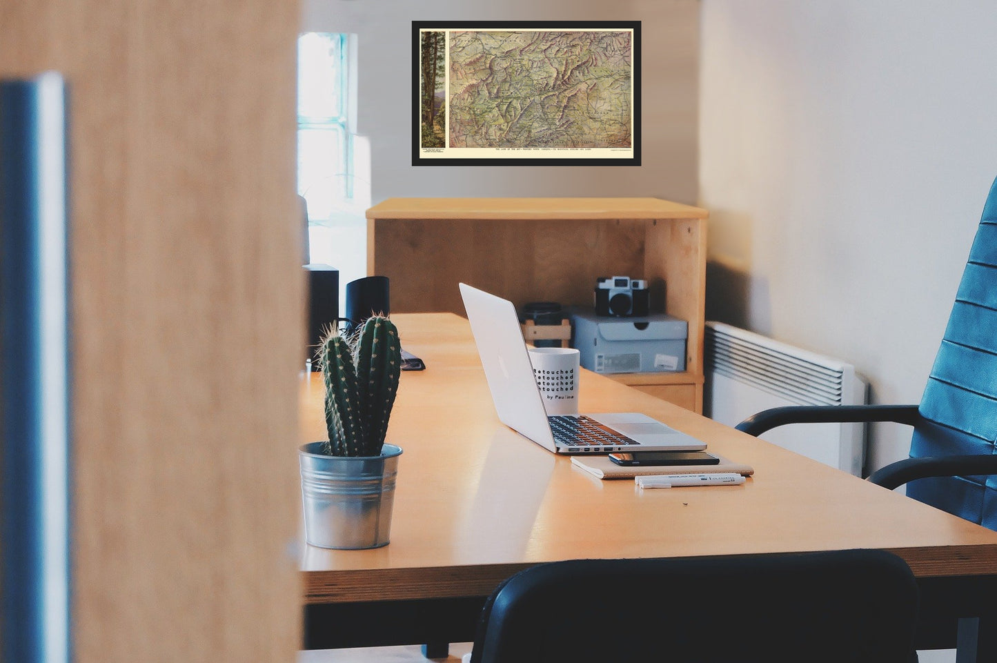 Railroad Map - Western North Carolina - Southern Railway 1917 - Vintage Wall Art