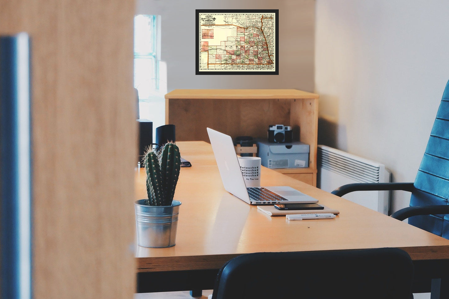 Historic State Map - Nebraska - Cram 1879 - Vintage Wall Art