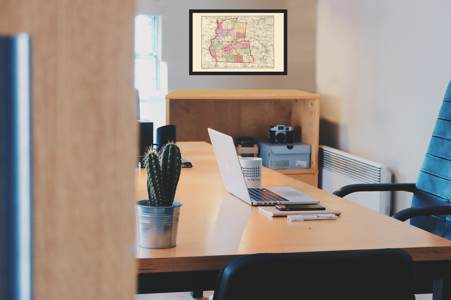 Historic County Map - Cheshire County New Hampshire - Walling 1877 - Vintage Wall Art