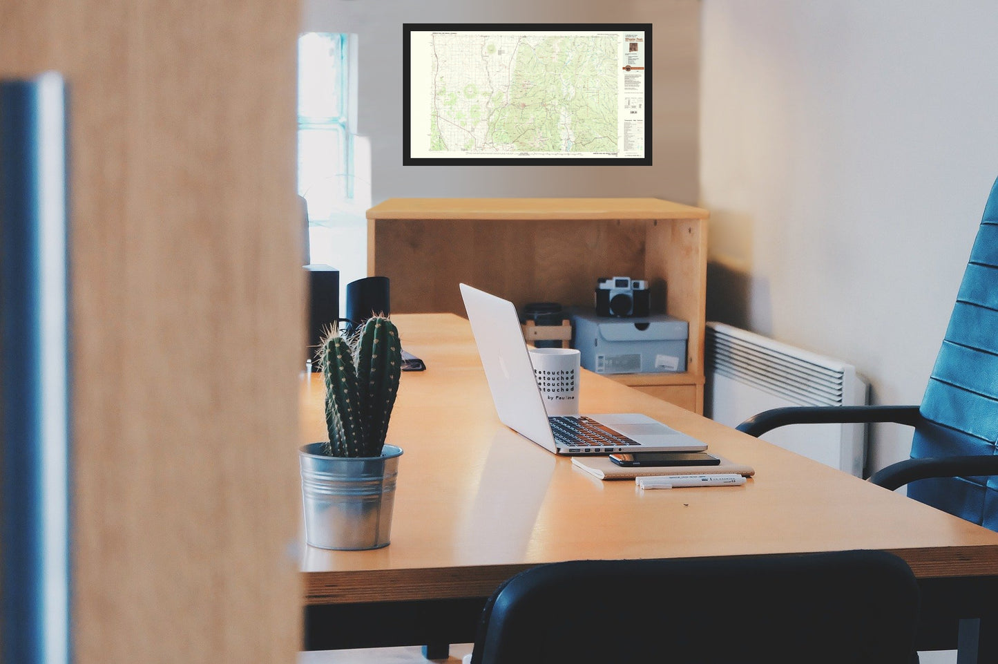Topographical Map - Wheeler Peak New Mexico Colorado Quad - USGS 1982 - Vintage Wall Art