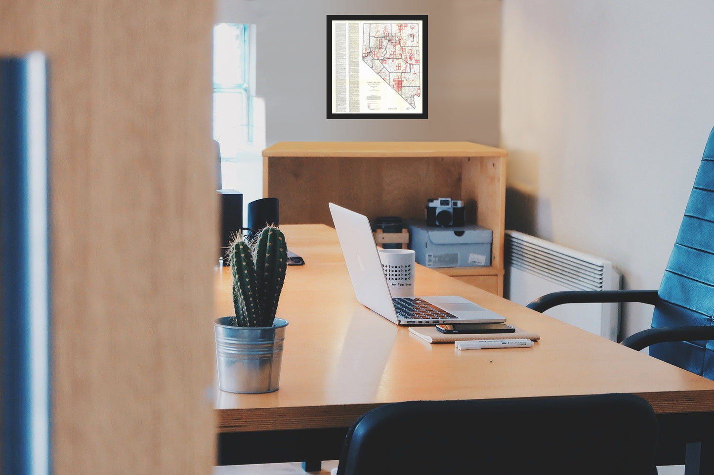 Historic Mine Map - Nevada Mines Geologic Index - Lutsey 1955 - Vintage Wall Art