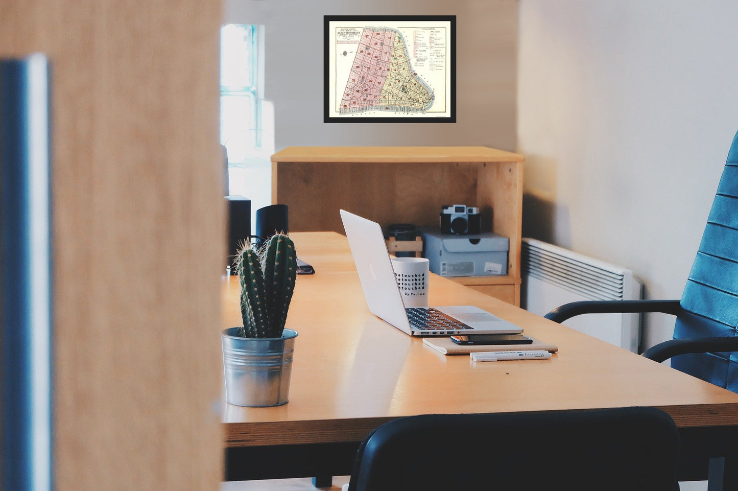 Historic City Map - Manhattan New York - 1916 - Vintage Wall Art