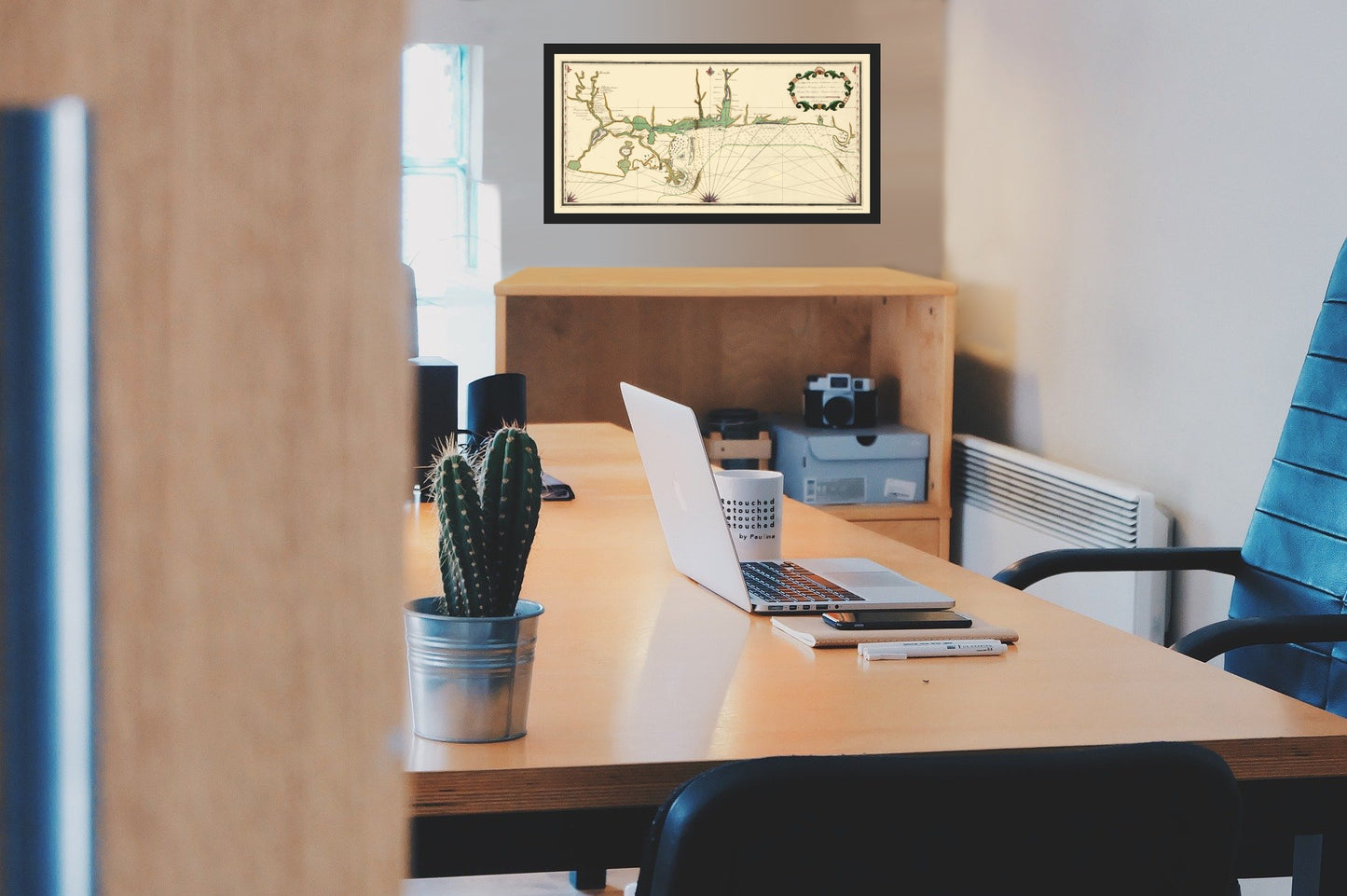 Historic War Map - Louisiana Mississippi Coast - Lefargue 1760 - Vintage Wall Art