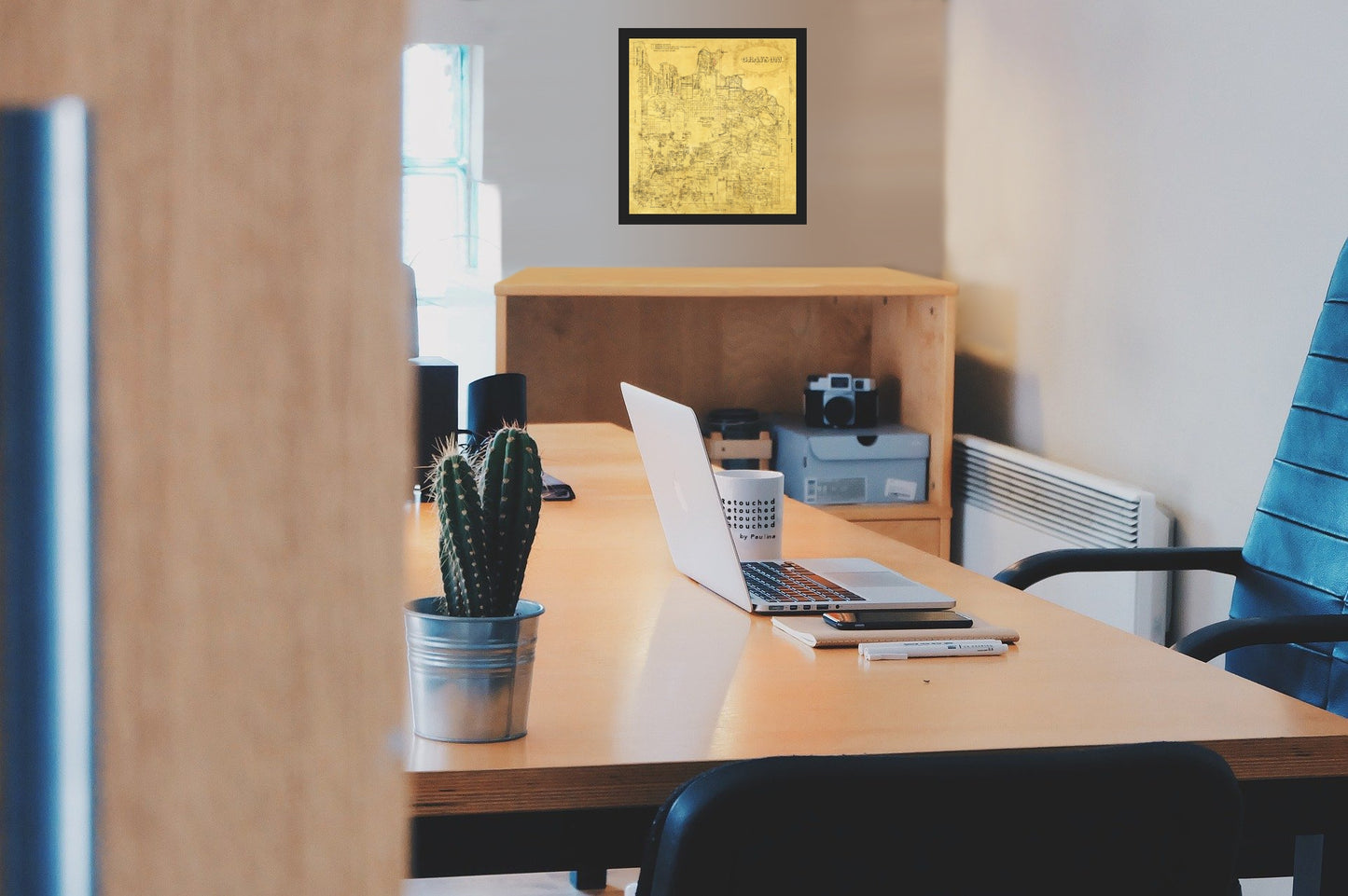 Historic County Map - Grayson County Texas - 1853 - Vintage Wall Art