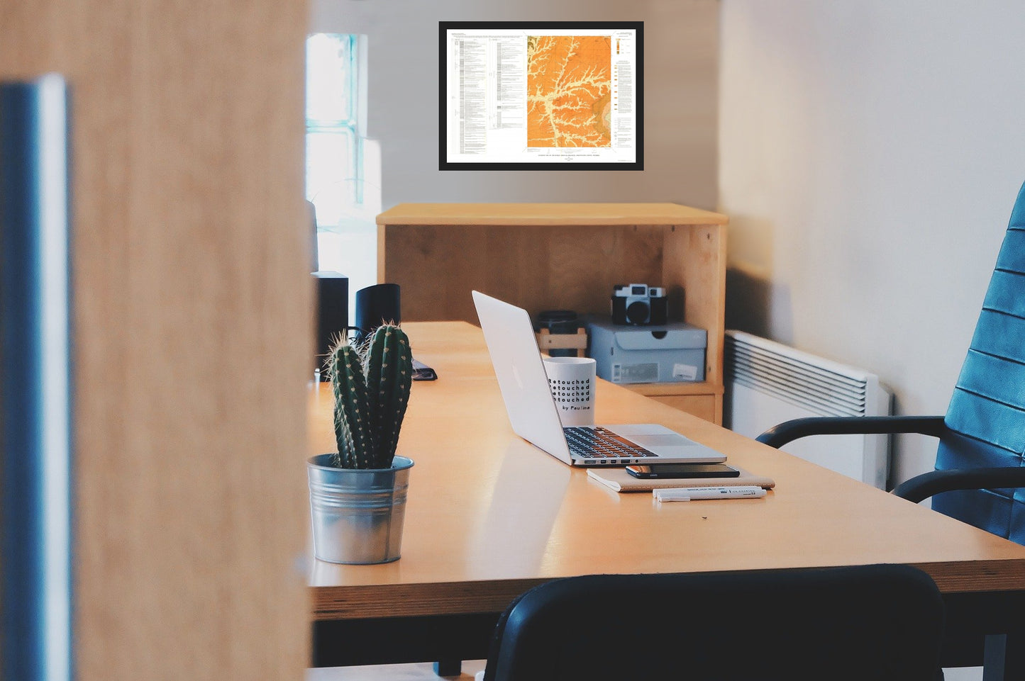 Historic Mine Map - Burley Draw Quad Wyoming - Roehler 1974 - Vintage Wall Art