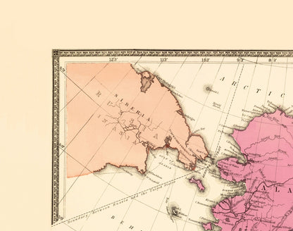 Historic State Map - Alaska - USCS 1873 - 23 x 29.16 - Vintage Wall Art