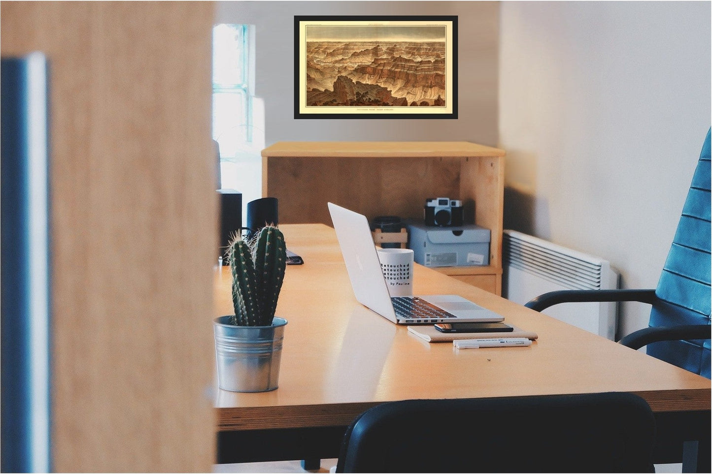 Historic Panoramic View - Arizona Grand Canyon Point Sublime - Bien 1882 - 23 x 38.06 - Vintage Wall Art