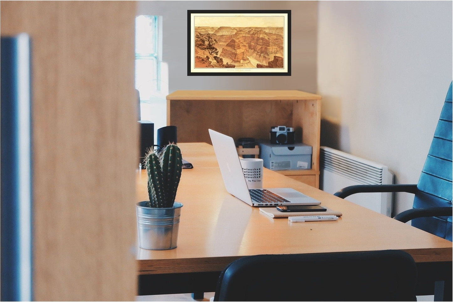 Historic Panoramic View - Arizona Grand Canyon Point Sublime - Bien 1882 - 23 x 37.87 - Vintage Wall Art