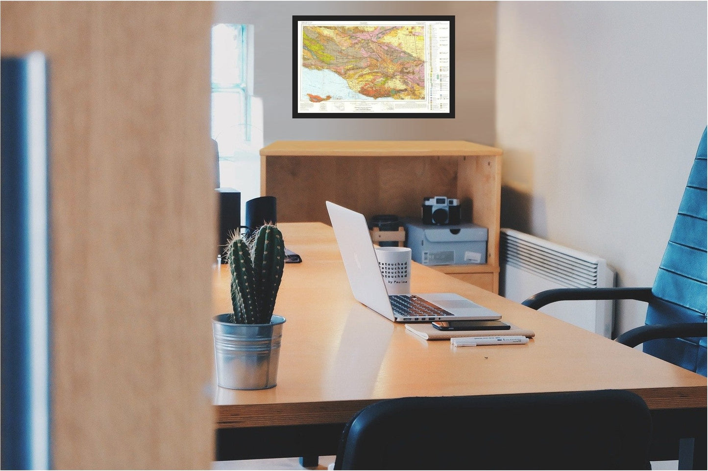 Historic Mine Map - Los Angeles California Geologic Sheet - Jennings 1959 - 37.95 x 23 - Vintage Wall Art