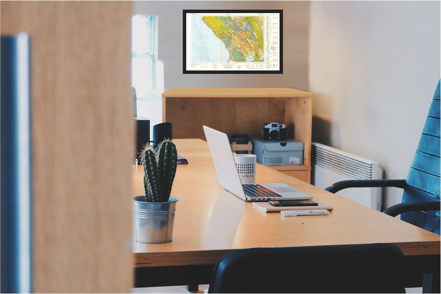 Historic Mine Map - Santa Rosa California Mines Sheet - Koenig 1958 - 37.47 x 23 - Vintage Wall Art