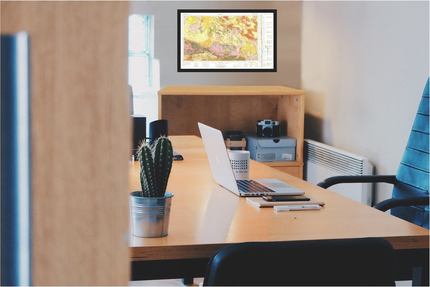 Historic Mine Map - San Bernardino California Mines Sheet - Rogers 1957 - 38.19 x 23 - Vintage Wall Art