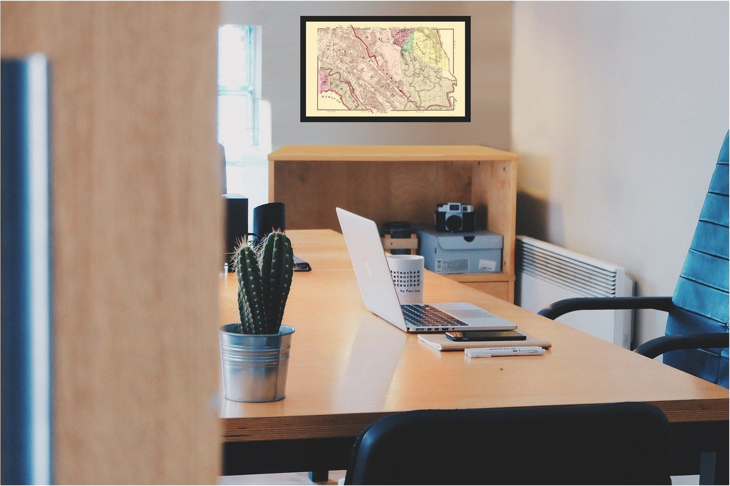 Historic County Map - Sonoma South County California - Thompson 1877 - 23 x 38.63 - Vintage Wall Art