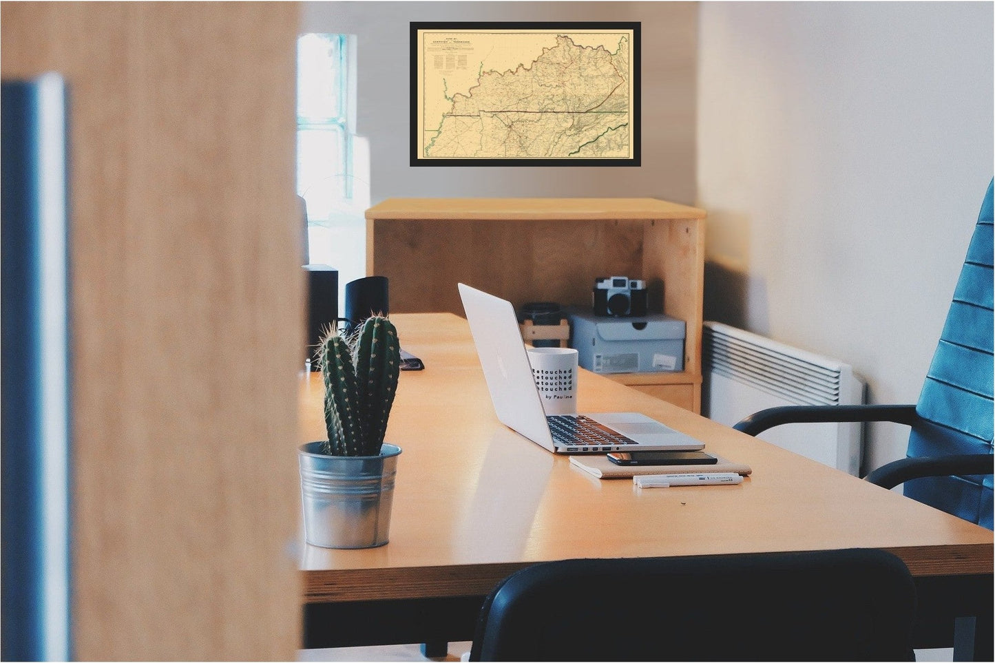 Historical Civil War Map - Kentucky Tennessee Military - Swann 1865 - 23 x 38.41 - Vintage Wall Art