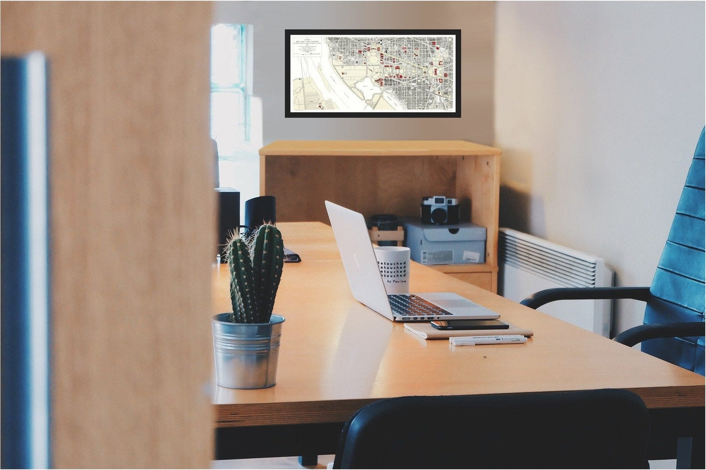 Historic City Map - Washington DC Mall - Peters 1917 - 23 x 49.04 - Vintage Wall Art