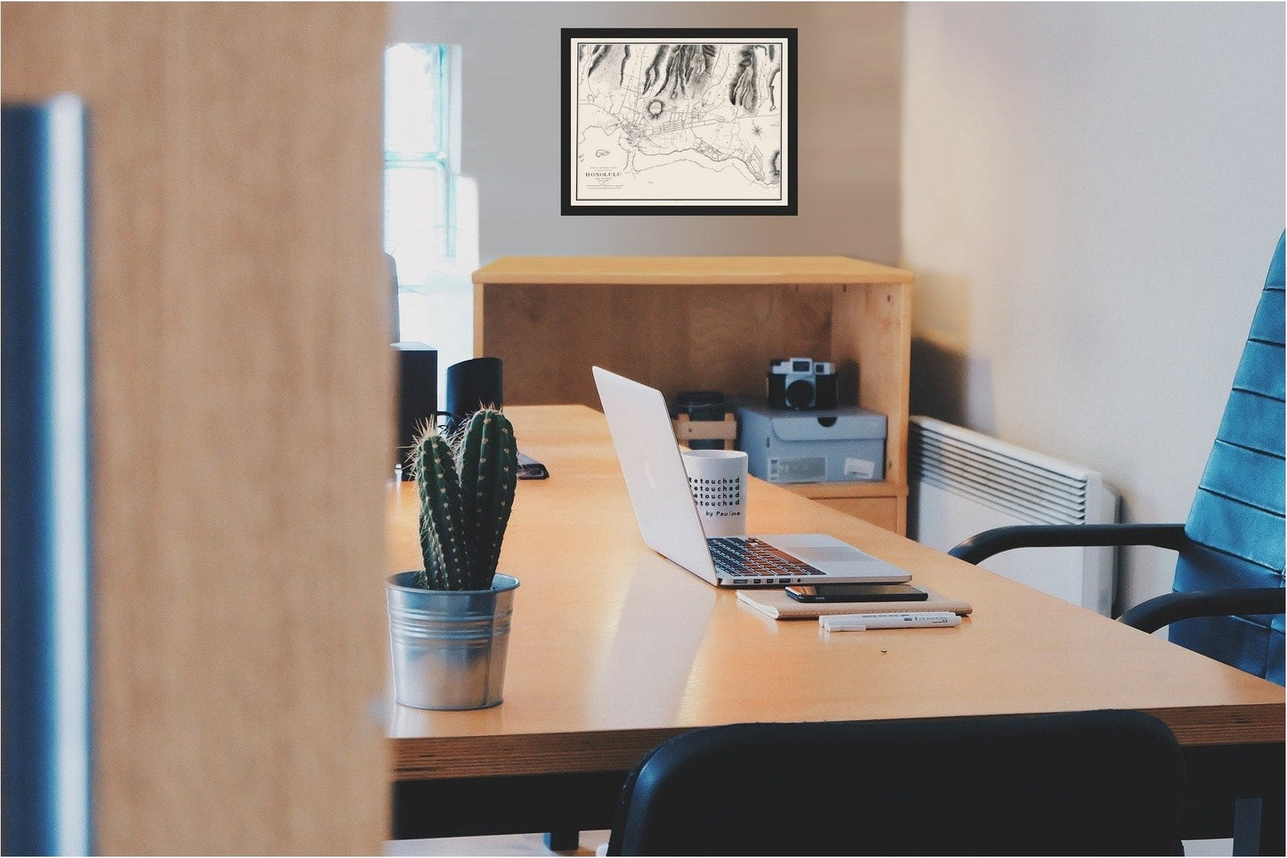 Historic City Map - Honolulu Hawaii - Wall 1887 - 23 x 29.89 - Vintage Wall Art