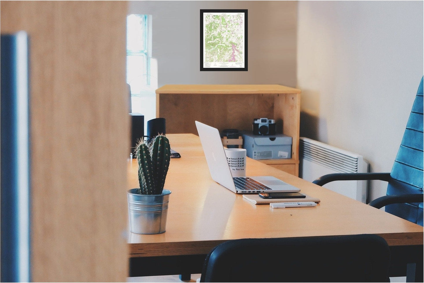 Topographical Map - Pomona Illinois Quad - USGS 1948 - 23 x 30.65 - Vintage Wall Art