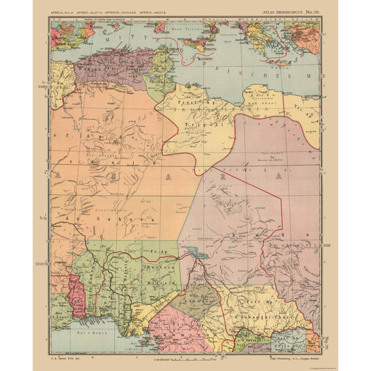 Historic Map - South Africa - Streit 1913 - 23 x 27.91 - Vintage Wall Art