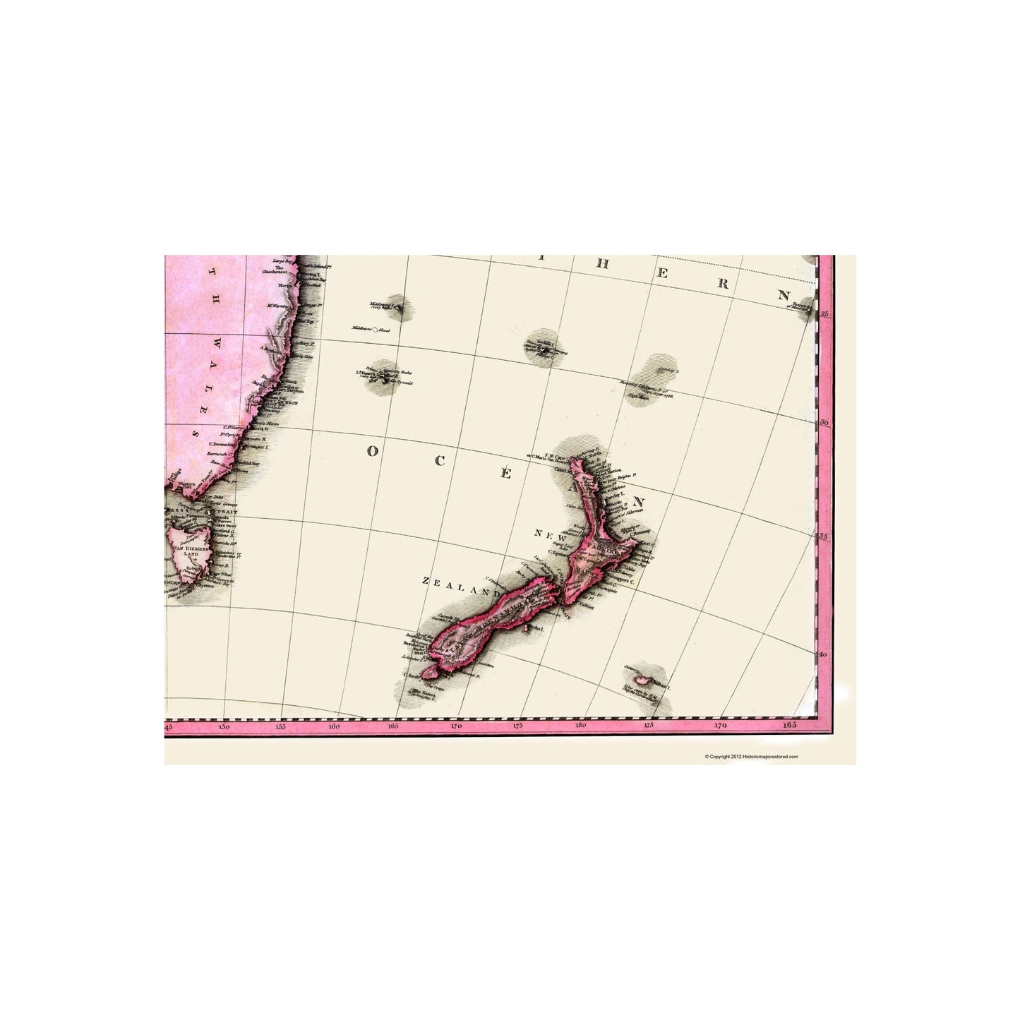 Historic Map - Australia - Dobson 1818 - 23 x 31.21 - Vintage Wall Art