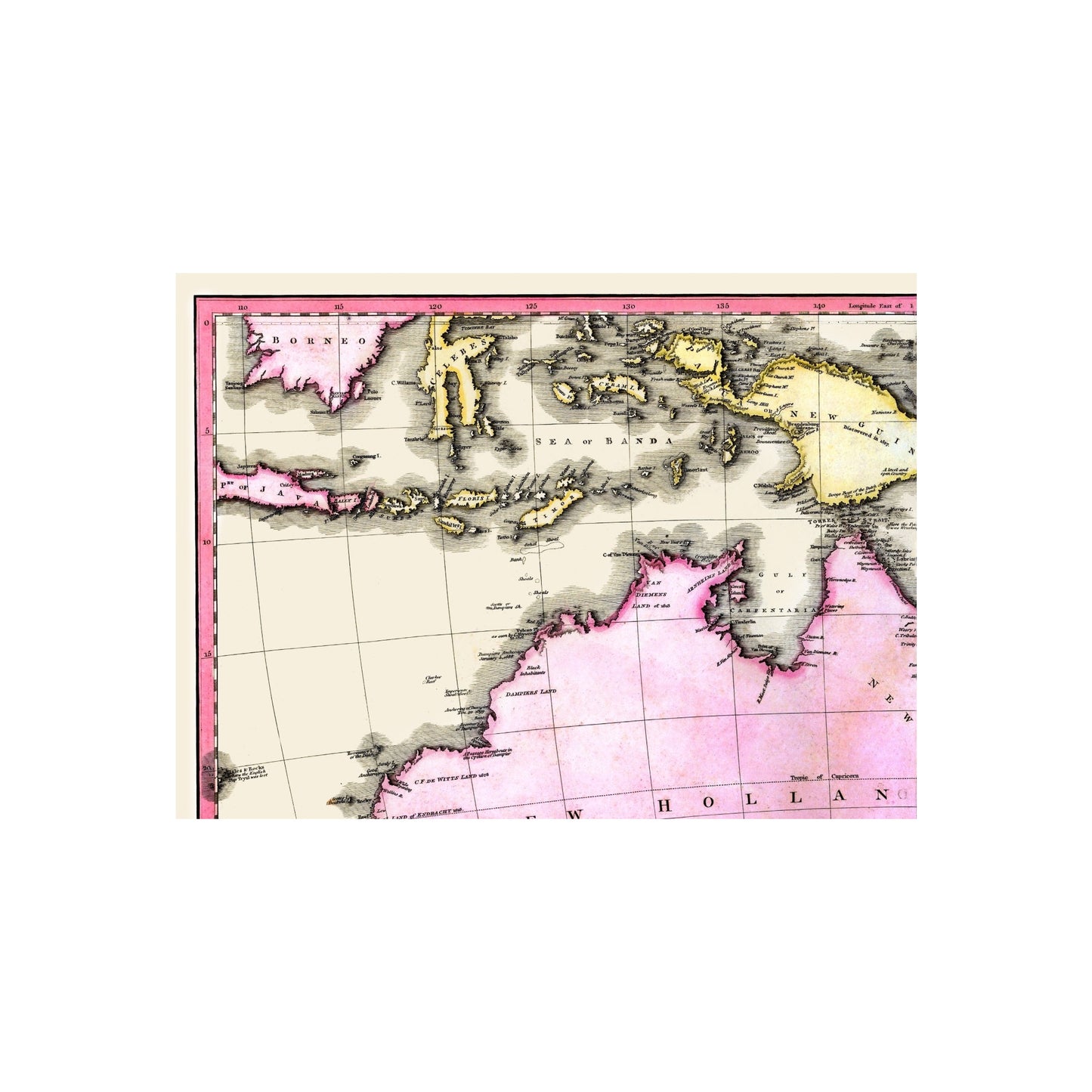 Historic Map - Australia - Dobson 1818 - 23 x 31.21 - Vintage Wall Art