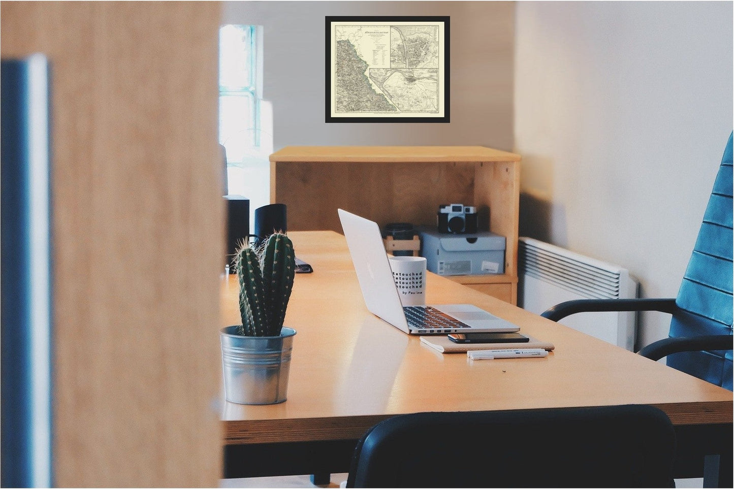 Historic Map - Bavaria Kingdom Germany - Radefeld 1858 - 23 x 27.35 - Vintage Wall Art