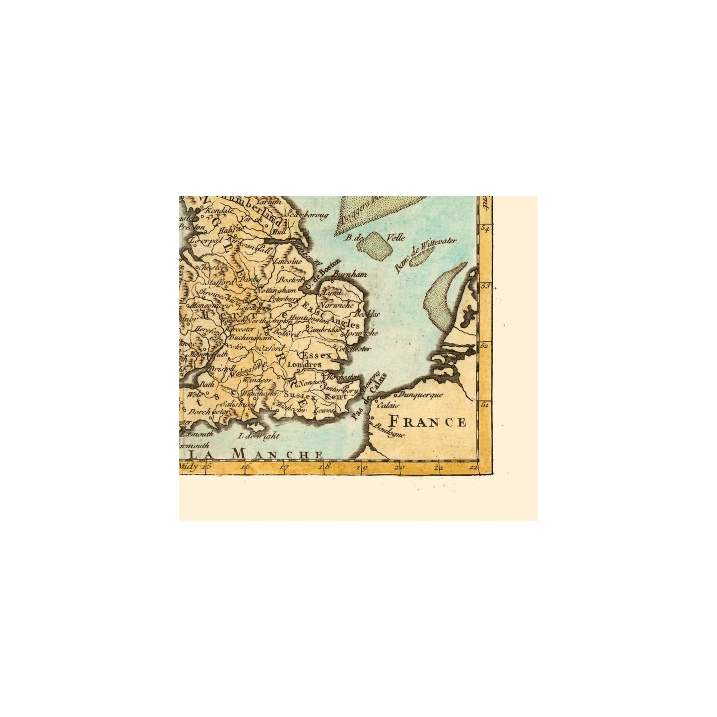 Historic Map - British Isles - Robert 1748 - 25.38 x 23 - Vintage Wall Art