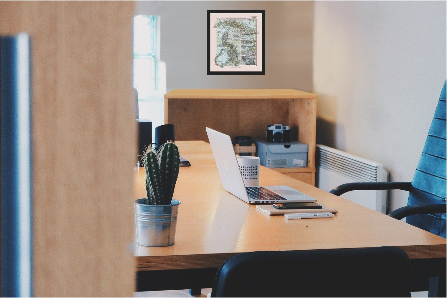 Historic Map - Cuba Puerto Rico Philippines - Perthes 1921 - 23 x 25.92 - Vintage Wall Art