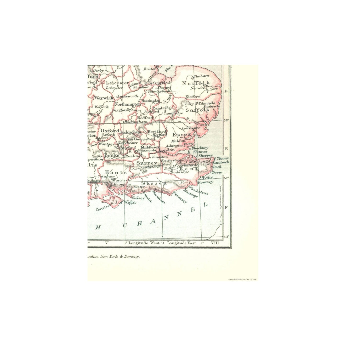 Historic Map - England Edward III Reign - Gardiner 1902 - 23 x 29.14 - Vintage Wall Art