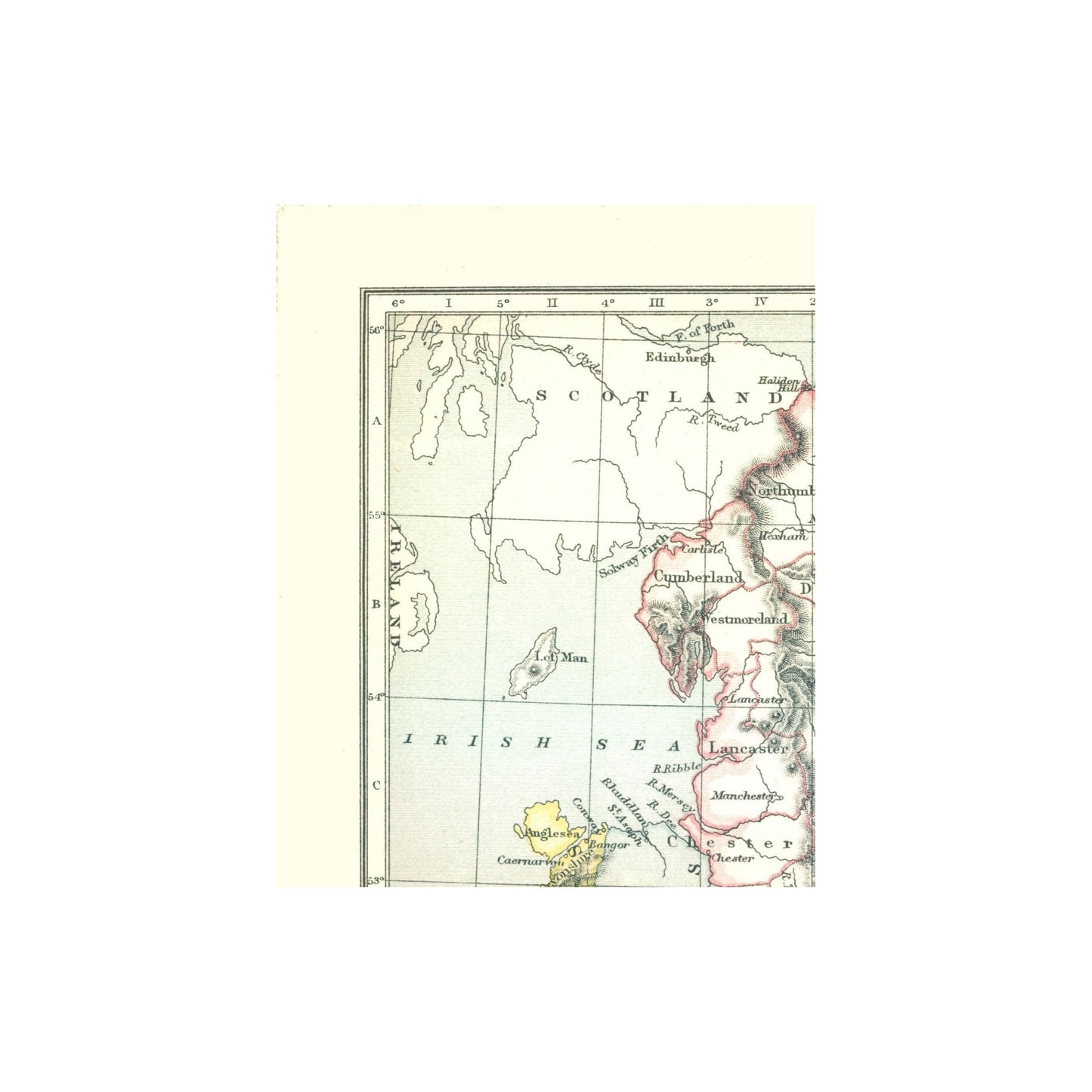 Historic Map - England Edward III Reign - Gardiner 1902 - 23 x 29.14 - Vintage Wall Art