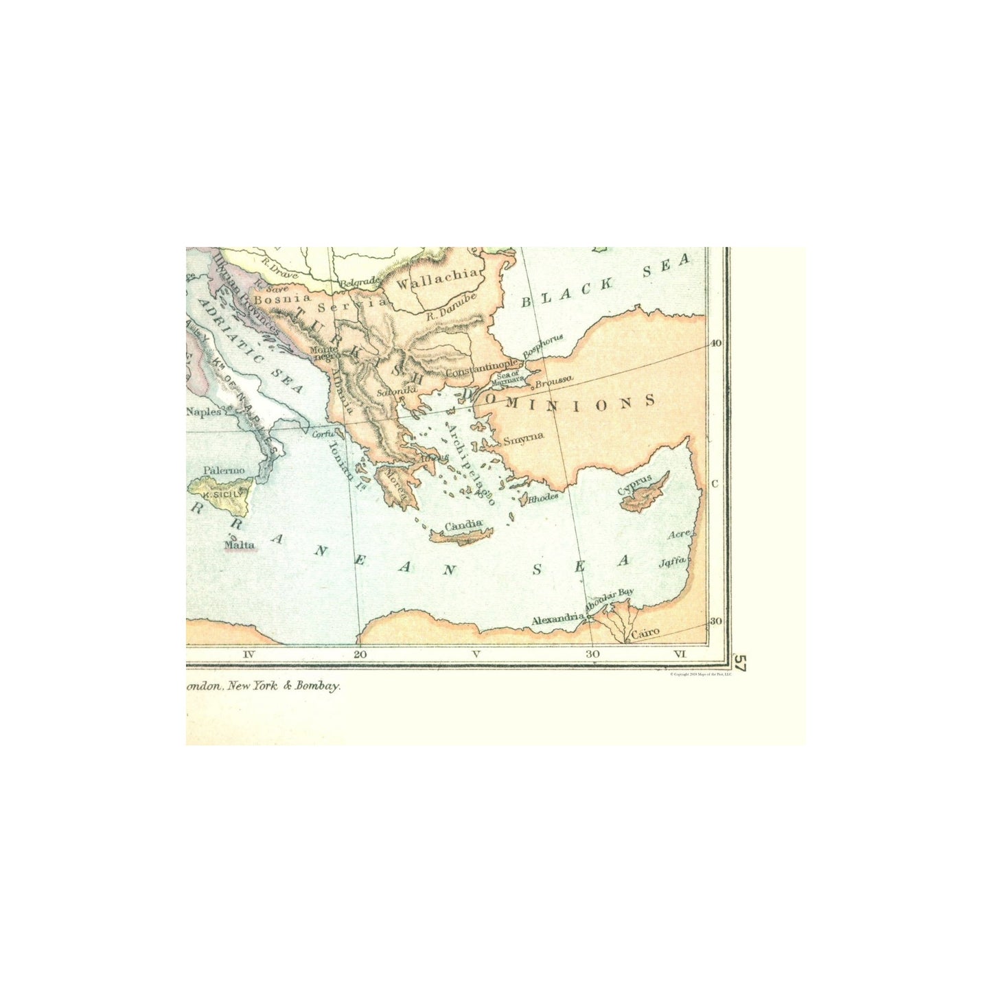 Historic Map - Europe 1812 - Gardiner 1902 - Vintage Wall Art