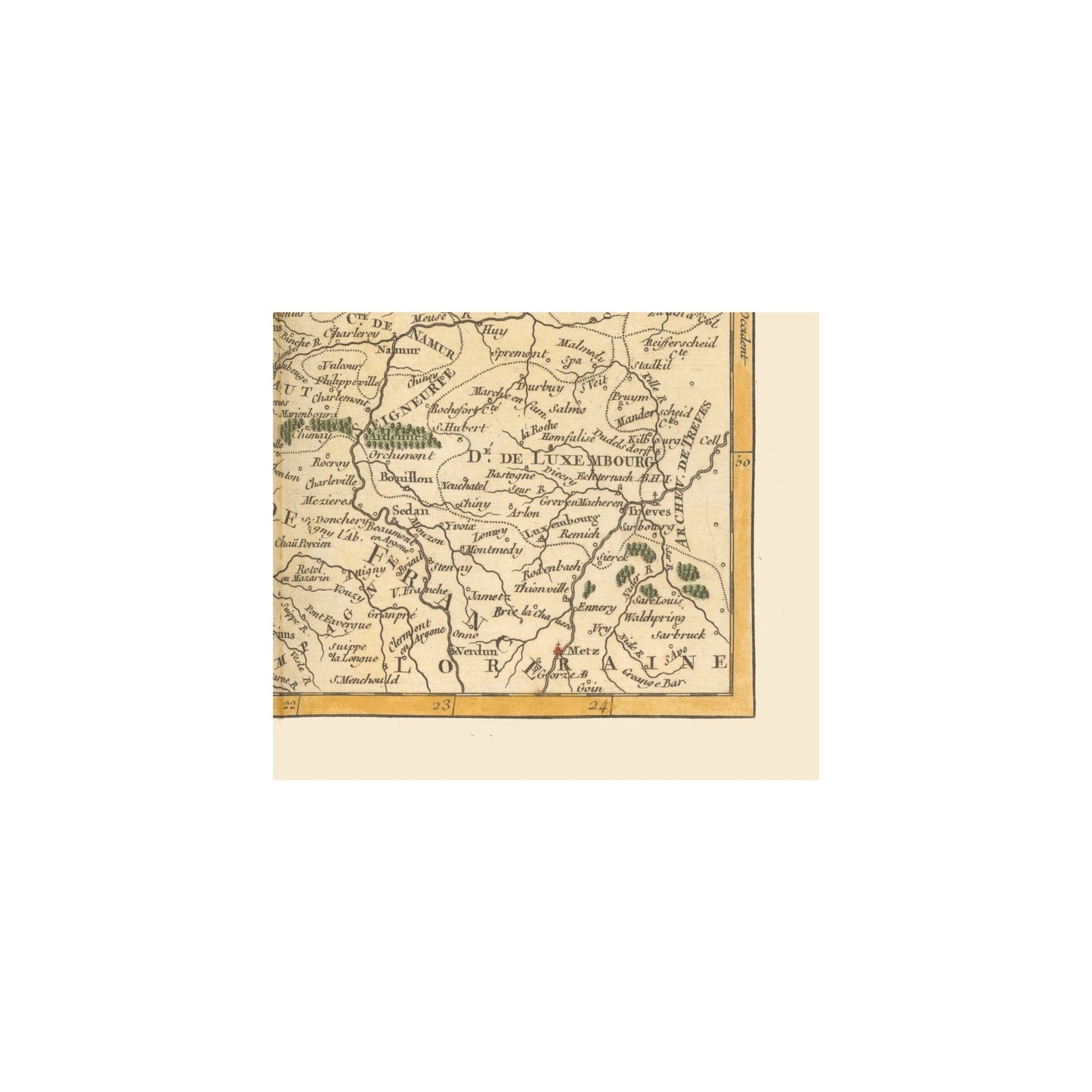 Historic Map - Catholic Belgium Netherlands - Robert 1748 - 26.83 x 23 - Vintage Wall Art