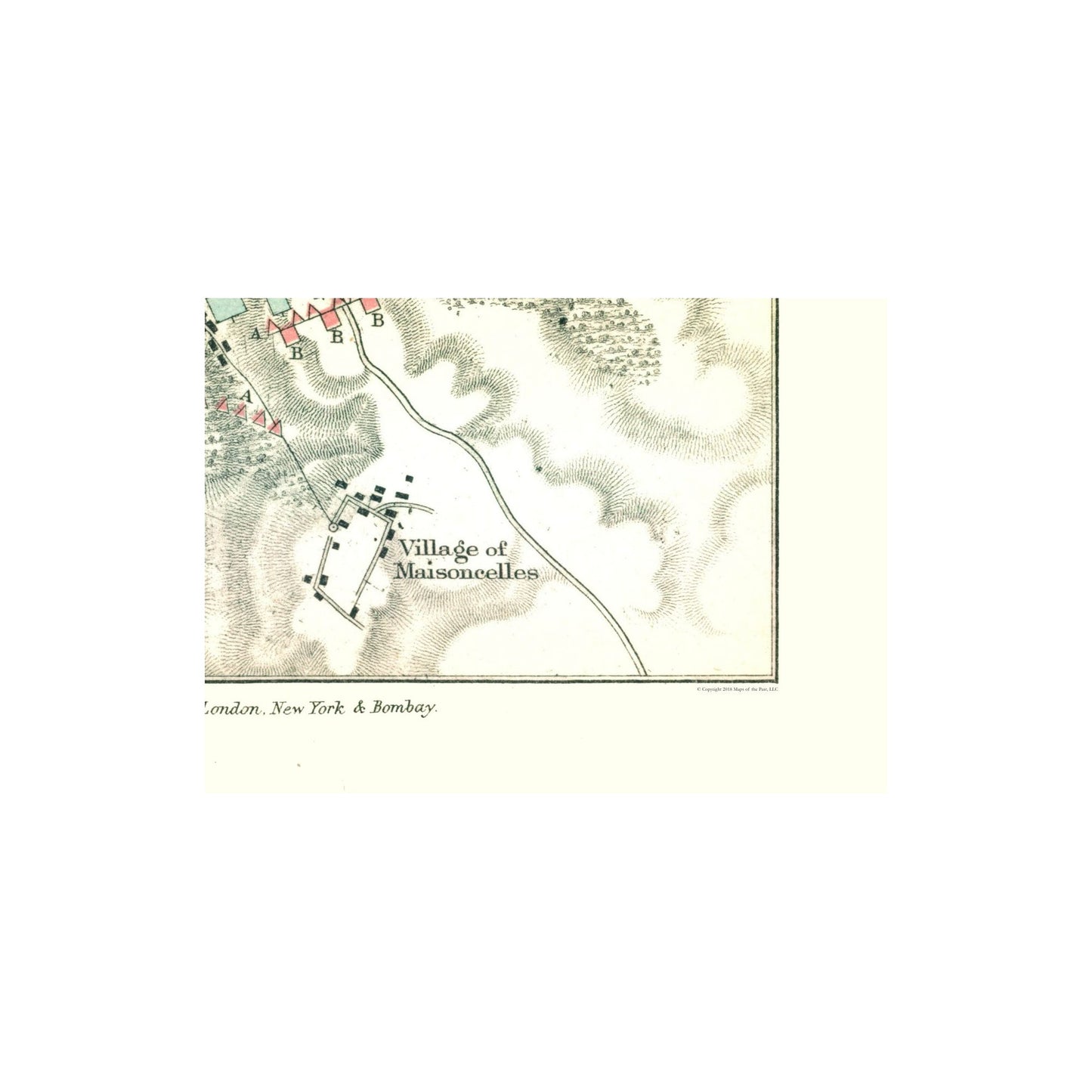 Historic War Map - Agincourt Battle 1415 France - Gardiner 1902 - 23 x 38.74 - Vintage Wall Art