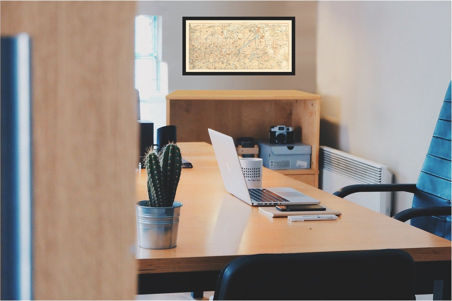 Historic Map - Paris France Pantin - Baedeker 1911 - 47.01 x 23 - Vintage Wall Art