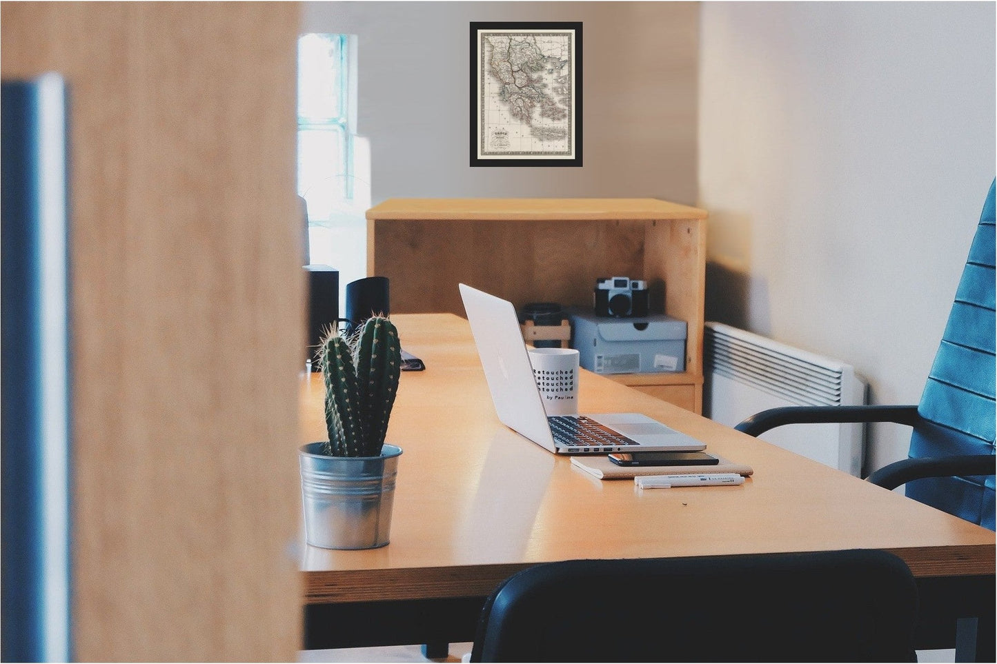 Historic Map - Ancient Greece - Monin 1839 - 23 x 30.53 - Vintage Wall Art