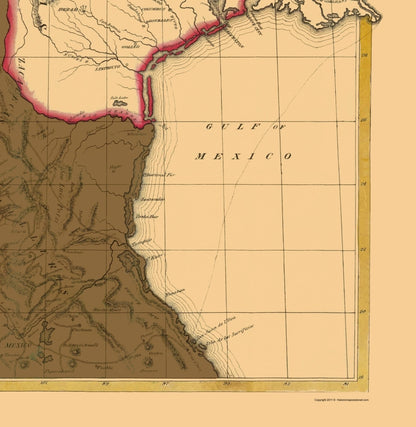 Historic War Map - Mexican American War - Sinclair 1846 - 23 x 23.62 - Vintage Wall Art