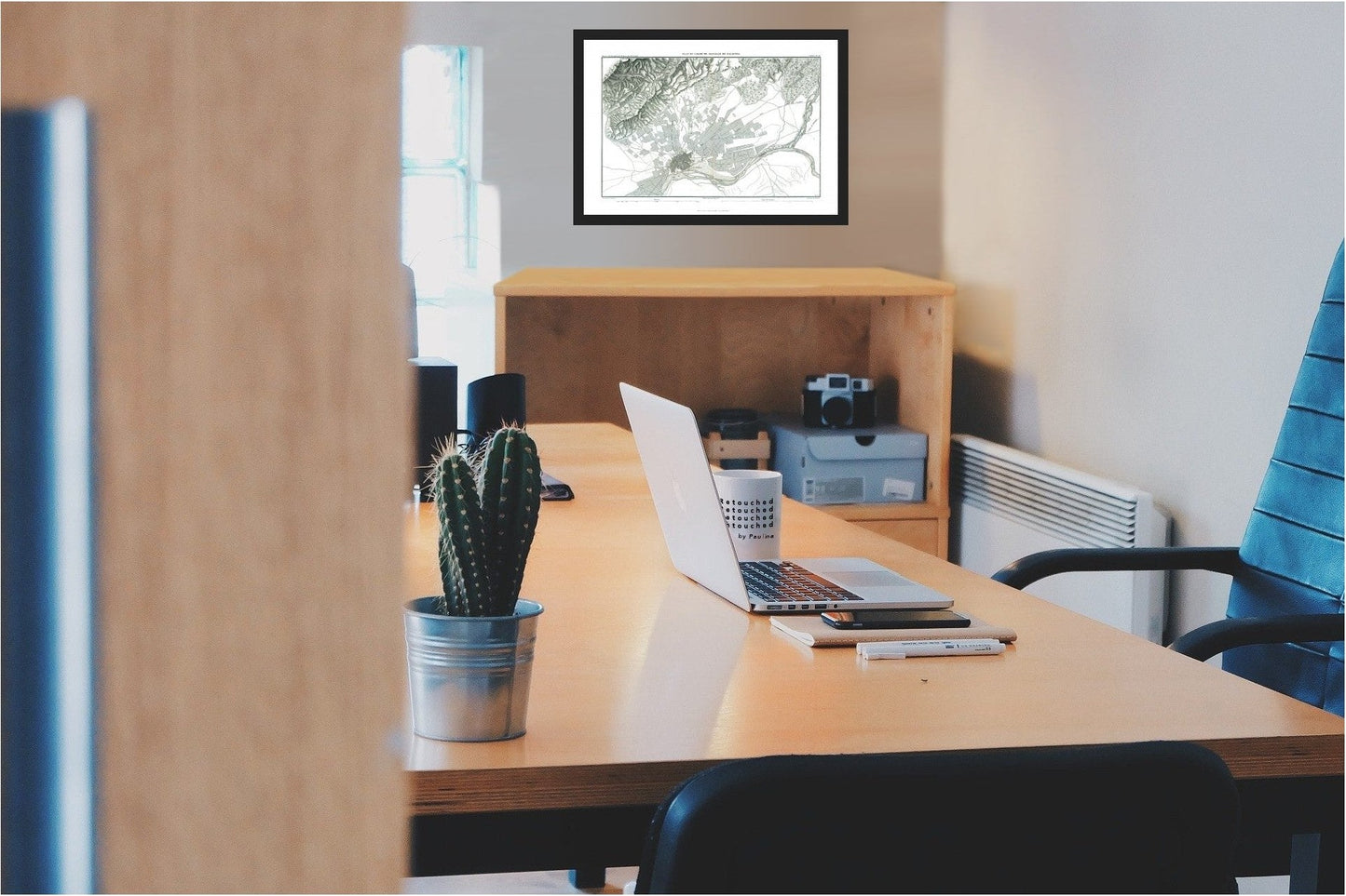 Historic War Map - Talavera Battlefield Plan - Thiers 1866 - 33.47 x 23 - Vintage Wall Art