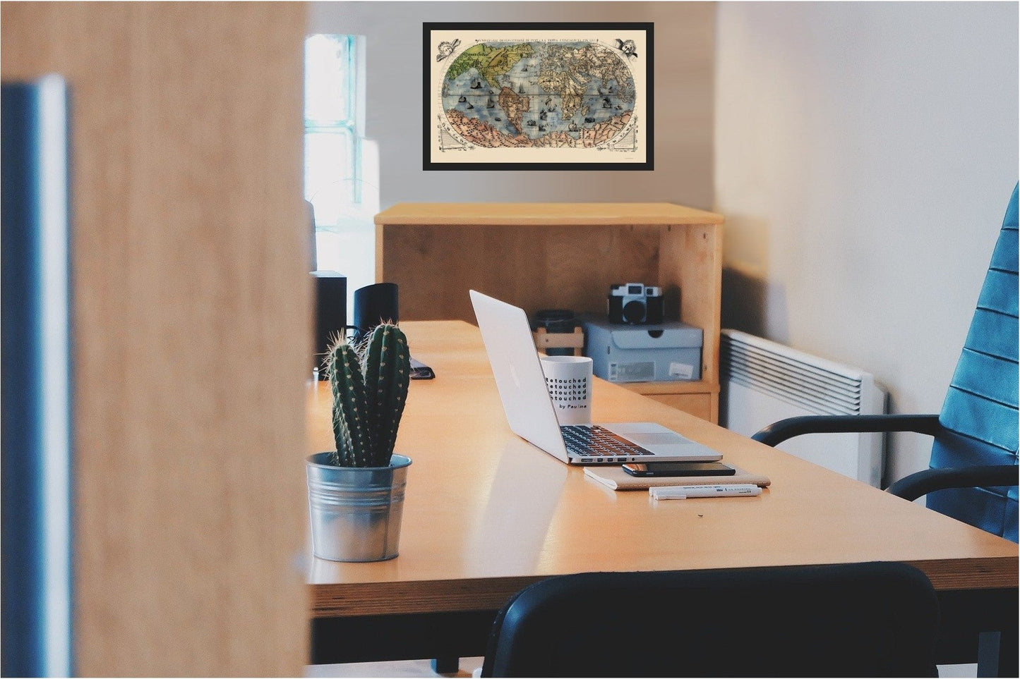 Historic Map - World - Forlani 1565 - 23 x 37.40 - Vintage Wall Art