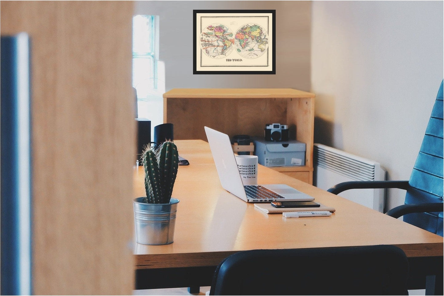 Historic Map - World - 30.23 x 23 - Vintage Wall Art