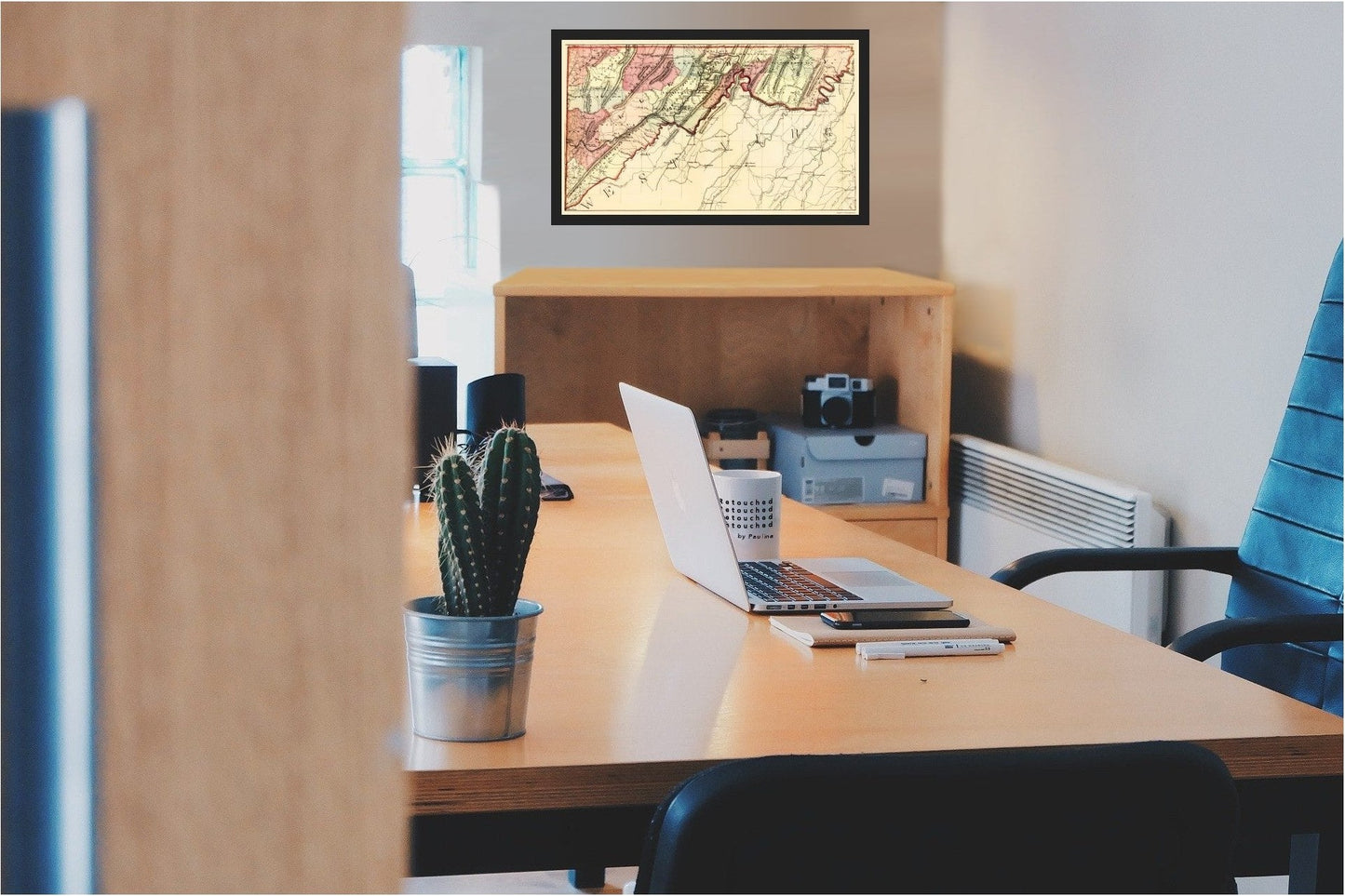 Historic County Map - Alleghany County Maryland - Martenet 1866 - 23 x 39.15 - Vintage Wall Art