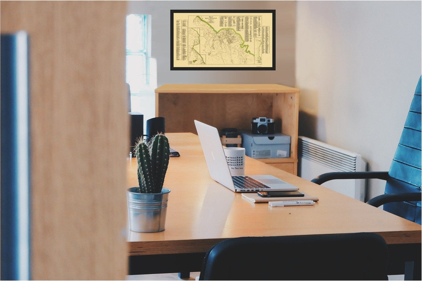 Historic City Map - Bar Harbor Maine - Summer Residents Assoc 1904 - 41.75 x 23 - Vintage Wall Art