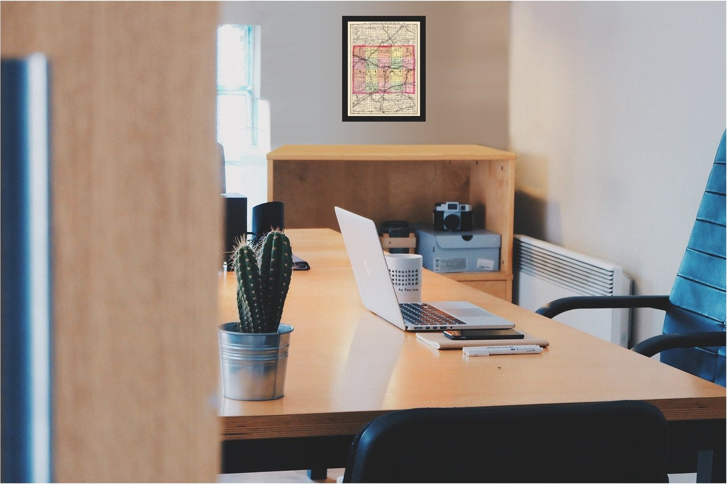 Historic County Map - Calhoun County Michigan - Walling 1873 - 23 x 30 - Vintage Wall Art