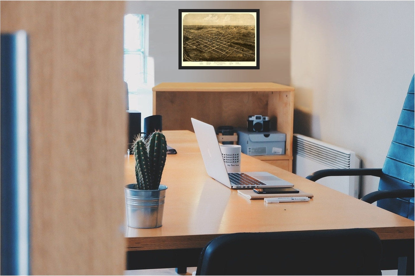 Historic Panoramic View - Coldwater Michigan - Ruger 1868 - 31.93 x 23 - Vintage Wall Art