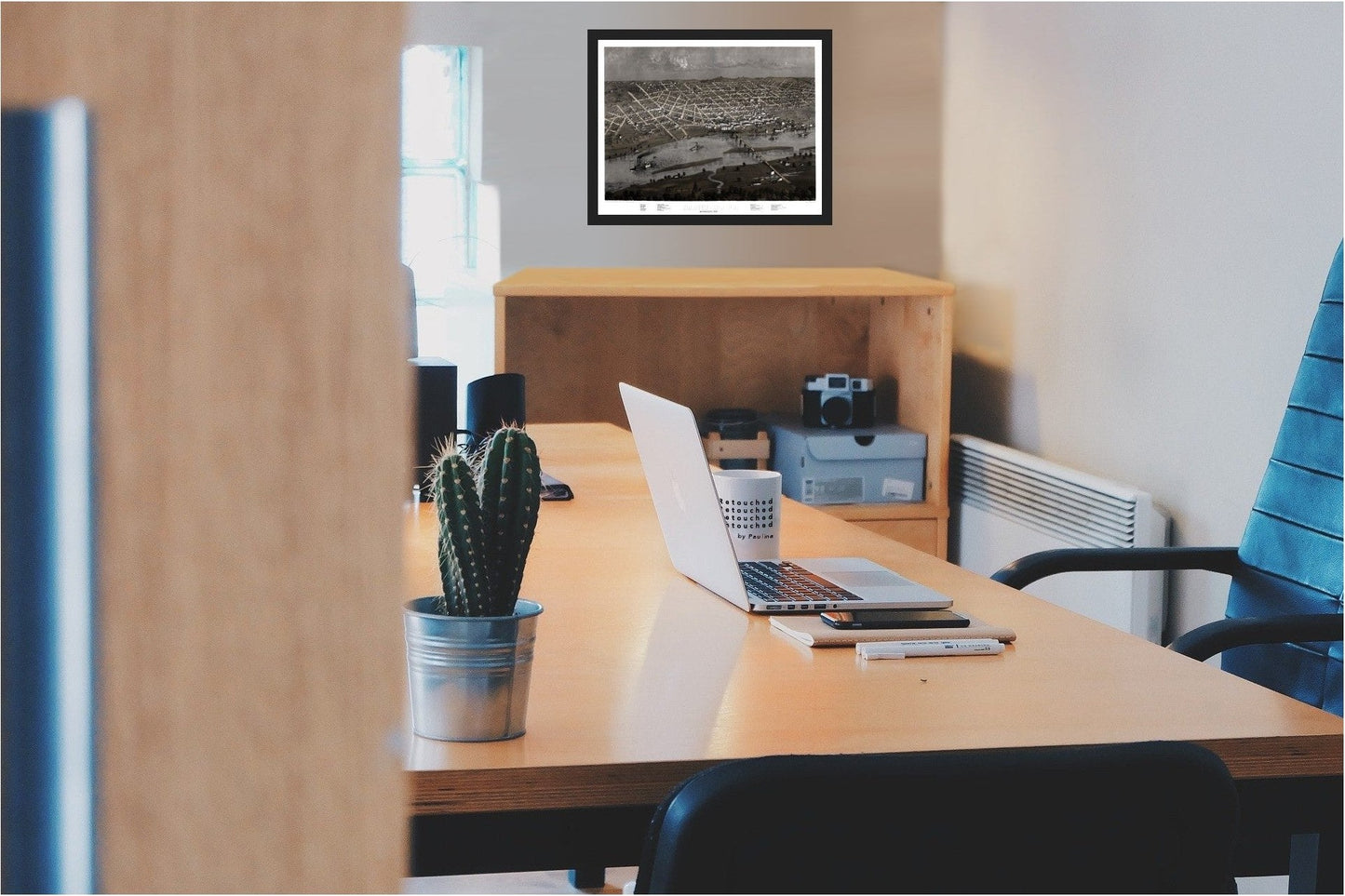 Historic Panoramic View - Saint Paul Minnesota - Ruger 1867 - 29.51 x 23 - Vintage Wall Art