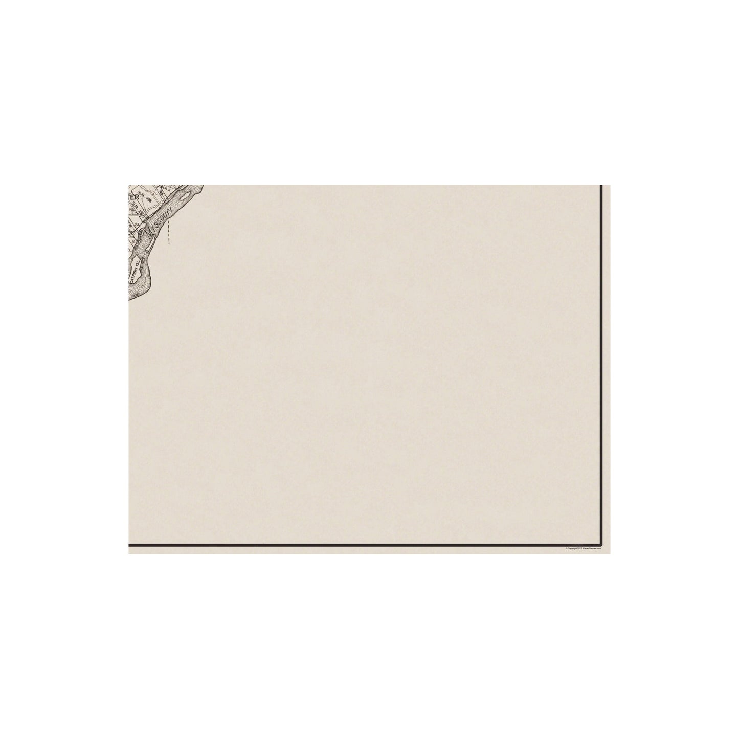 Historic County Map - St Charles County Missouri - 1929 - Vintage Wall Art