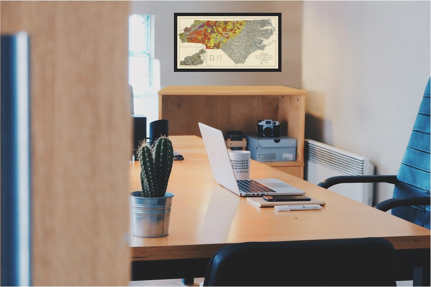 Historic State Map - North Carolina Erosion Survey - USDA 1935 - 23 x 44.08 - Vintage Wall Art