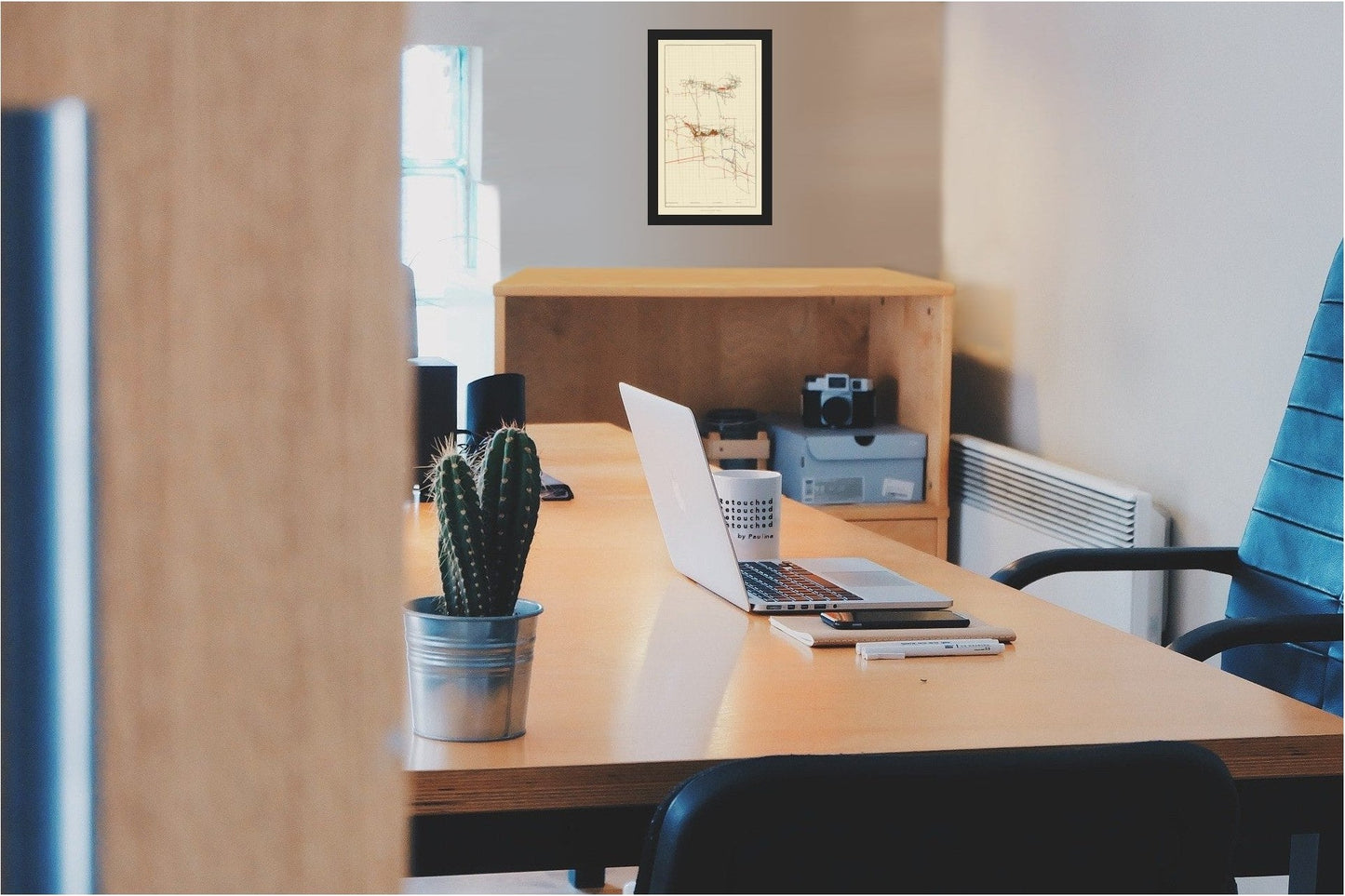 Historic Mine Map - Nevada Comstock Mine Number Three - Becker 1882 - 23 x 38 - Vintage Wall Art