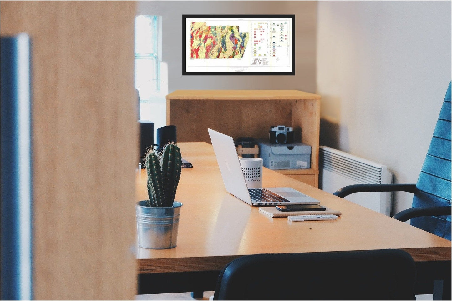 Historic Mine Map - Nevada Pershing County Mines - USGS 1961 - 45.15 x 23 - Vintage Wall Art