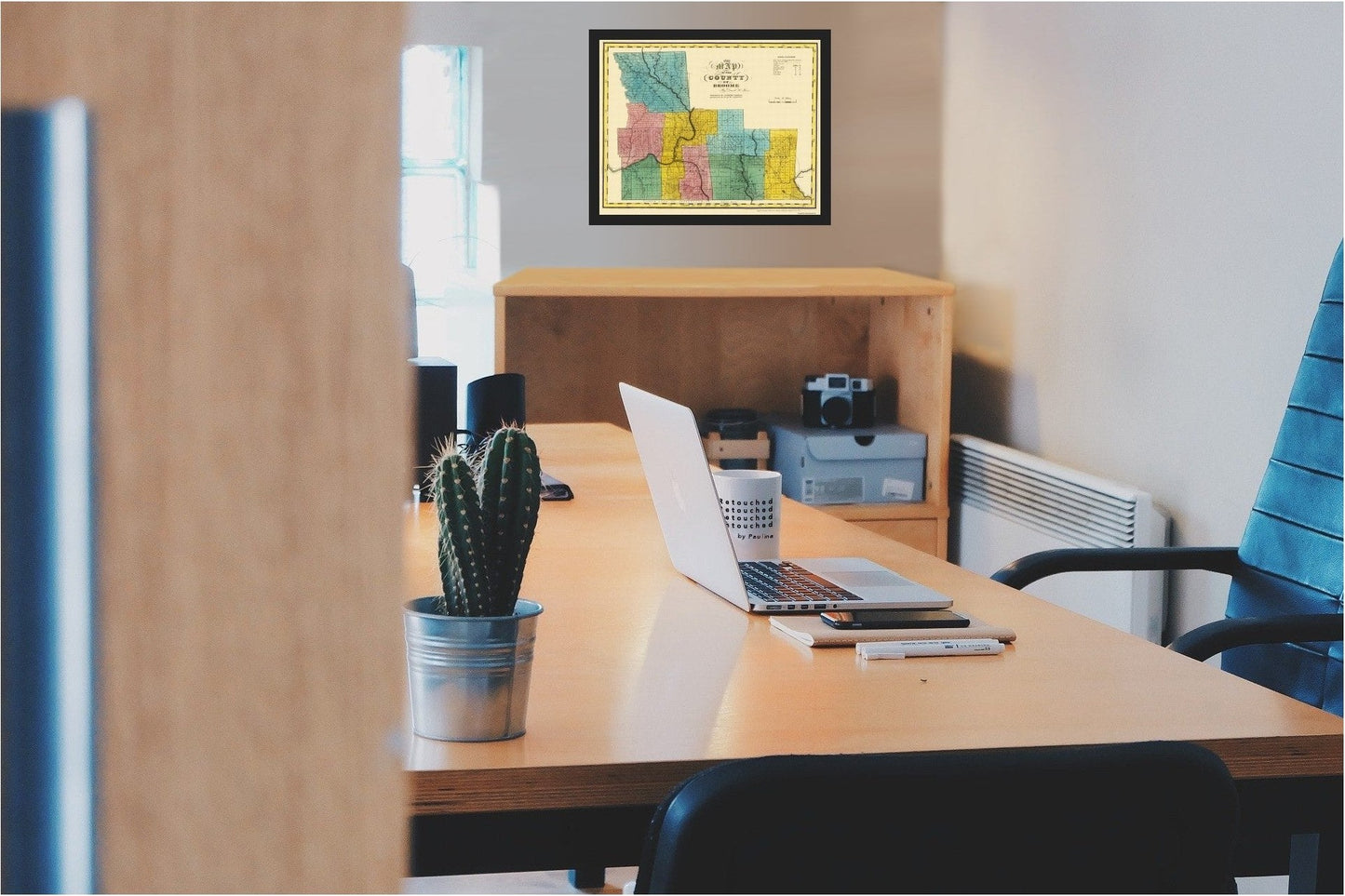 Historic County Map - Broome County New York - Burr 1829 - 29.06 x 23 - Vintage Wall Art